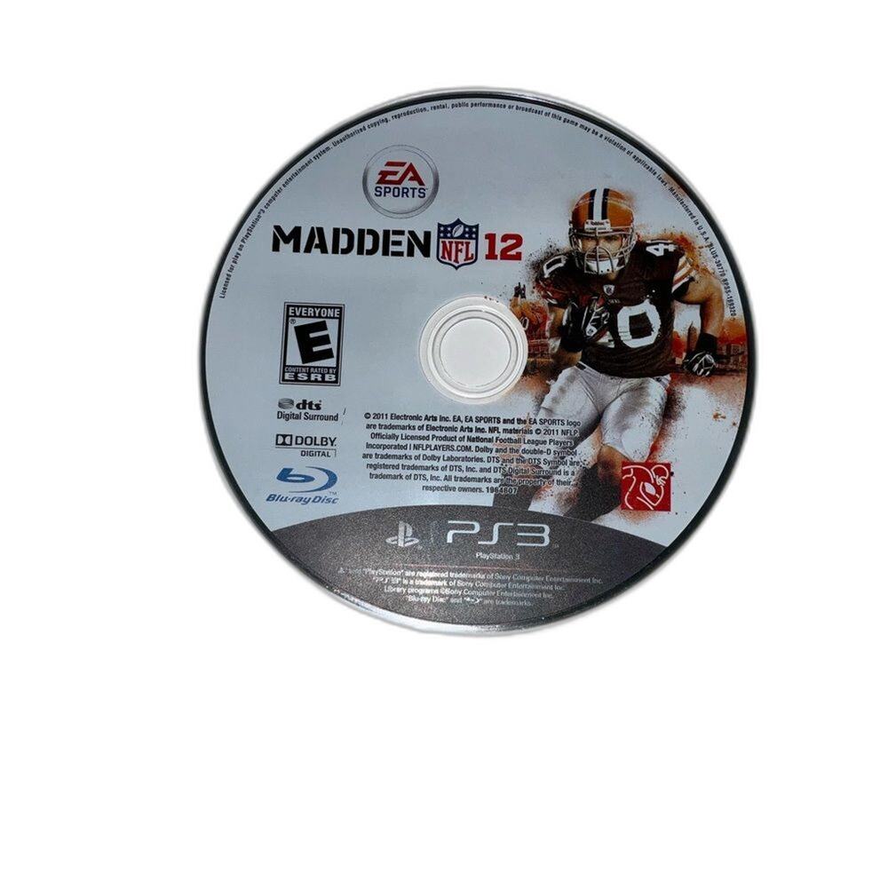 Madden NFL 12 (Sony PlayStation 3,) Disc Only